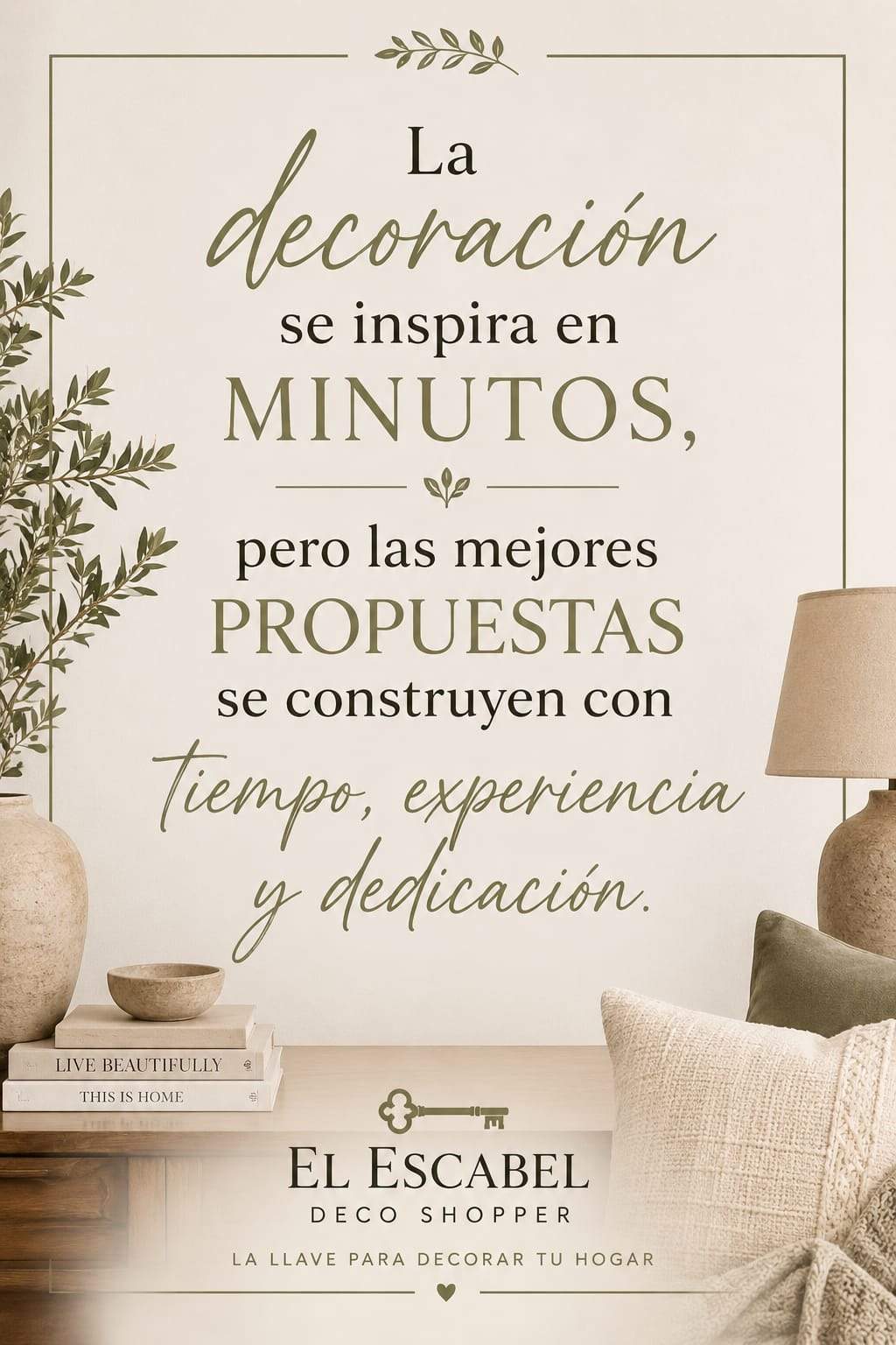La decoración se inspira en minutos